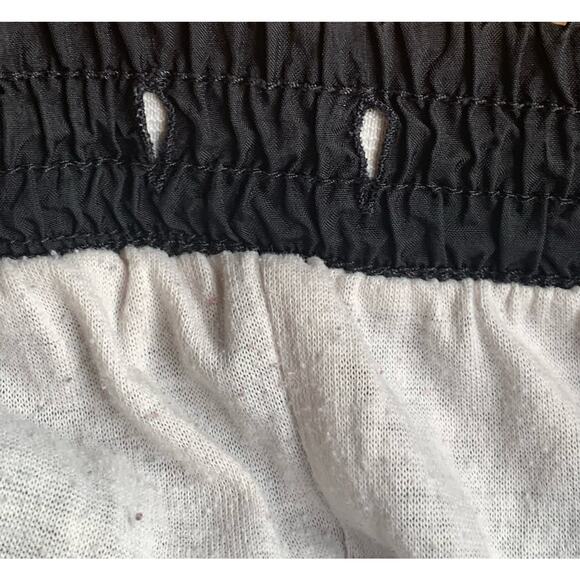 Reebok Track Pants Men Sz Large Black White Zipper Ankle Athletic String Missing - Picture 7 of 10